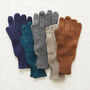 Fair Trade Luxury Soft Fine Knit Merino Mens Gloves, thumbnail 1 of 12