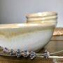 Small Cream/Grey Ombré Stoneware Bowl, thumbnail 5 of 5