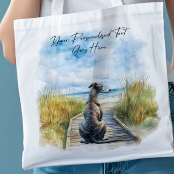Personalised Greyhound Dog Beach Walk Collection, 8 of 8