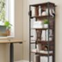 Six Tier Book Shelf Bookcase Shelving Unit Hooks, thumbnail 3 of 7