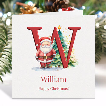 Personalised Red Christmas Card For Child, 3 of 7