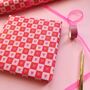 Luxury Checkered Heart, Valentine's Day Wrapping Paper, thumbnail 5 of 9