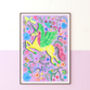 Lilac Unicorn Nursery Print Set – Set Of Two Or Three Whimsical Wall Art Prints, thumbnail 9 of 12