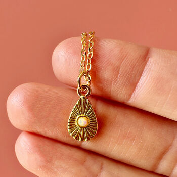 Opal Gold Plated Necklace, 2 of 7