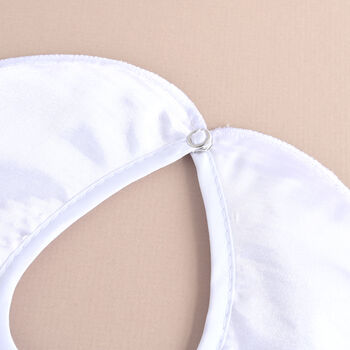 Personalised Satin Bib For Christening Or Baptism, 5 of 6