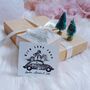 Christmas Retro Personalised Gift Wrapping Rubber Stamp, thumbnail 2 of 6