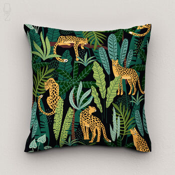 Tropical Rectangle Soft Cushion With Leopard Themed, 7 of 12
