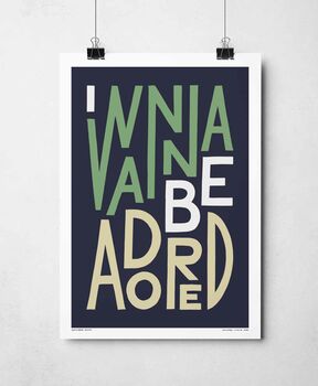 I Wanna Be Adored Print, 4 of 8
