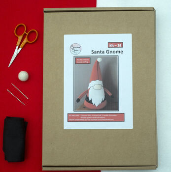 The Santa Gnome Letterbox Stitch Kit, 2 of 6