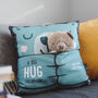 Personalised Bear Hug Cushion With Pocket, thumbnail 1 of 3