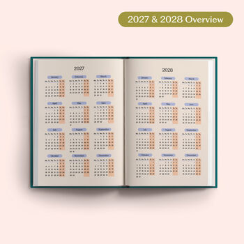 2027 Diary | A5 Hardcover Week To View | Teal, 2 of 8