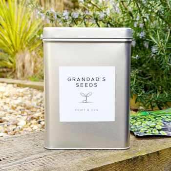 Personalised Garden Seed Storage Tin, 4 of 12