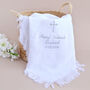 Personalised White Stars Shawl For Christening, thumbnail 1 of 5