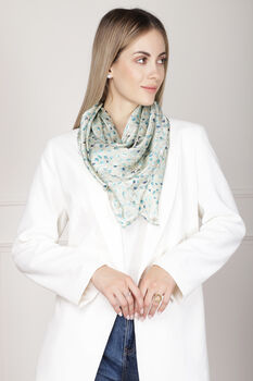 Branches Large Square Silk Scarf, 7 of 7