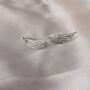 Sterling Silver Angel Wing Earrings Climber, thumbnail 3 of 3