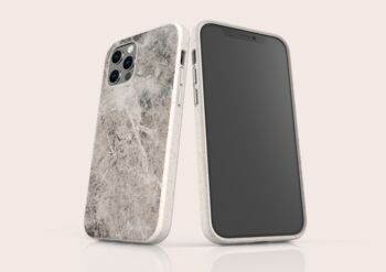 Grey Marble Eco Friendly, Biodegradable Phone Case, 5 of 8