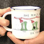 Personalised Welly Boot Family Christmas Mug, thumbnail 4 of 4
