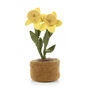 Handmade Felt Springtime Daffodils Standing Decoration, thumbnail 2 of 3