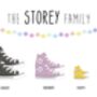 Personalised Converse Print | Customised Trainers Print, thumbnail 5 of 9