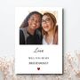 Bridesmaid Proposal Photo Card, Wedding Proposal Card, thumbnail 1 of 3