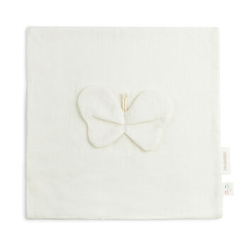 Organic Linen Butterfly Doudou In Sand, 5 of 5