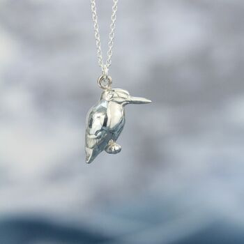 Kingfisher Pendant With Optional Personalisation, 3 of 11
