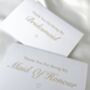 Gold Foil Personalised Bridesmaid And Maid Of Honour Cards, thumbnail 2 of 4