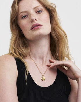 Robin And Blackberry Gold Locket Chain Necklace, 2 of 8