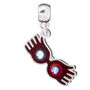 Harry Potter Luna Lovegood Glasses Slider Charm Silver, thumbnail 1 of 2