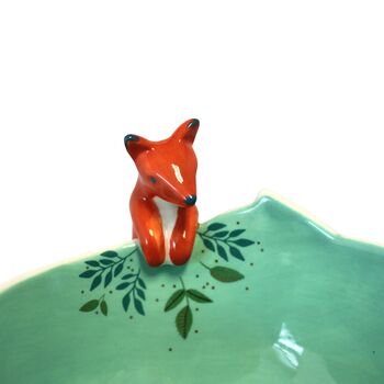 Porcelain Fox Decorative Bowl, 7 of 8
