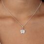Sterling Silver Angel Wings Necklace, thumbnail 3 of 6