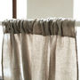 Stone Washed Rod Pocket Linen Curtain Panel, thumbnail 8 of 11