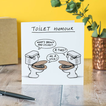 'Toilet Humour' Card, 2 of 2
