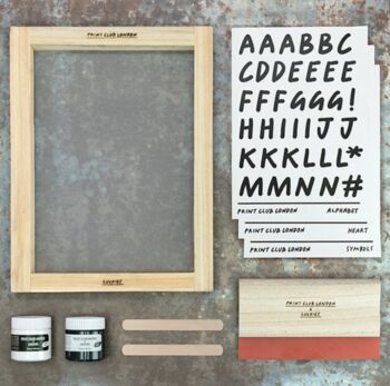 Personalised Screen Printing Set, 2 of 3