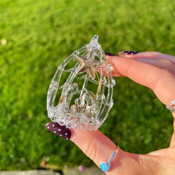 Glass Nativity Hanging Decoration, 2 of 3