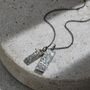 Men's Personalised Double Tag Necklace, thumbnail 7 of 9