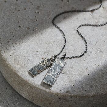 Men's Personalised Double Tag Necklace, 7 of 9