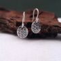 Sterling Silver Bark Drop Earrings, thumbnail 1 of 3