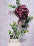 Raspberry Rose Floral Stained Glass Flowers By Post, thumbnail 1 of 7