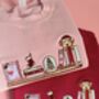 Bookish Christmas Bookshelf Embroidered Sweatshirt, thumbnail 5 of 5