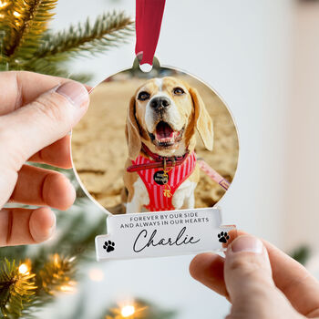 Personalised Pet Memorial Photo Ornament | Custom Dog, 11 of 12