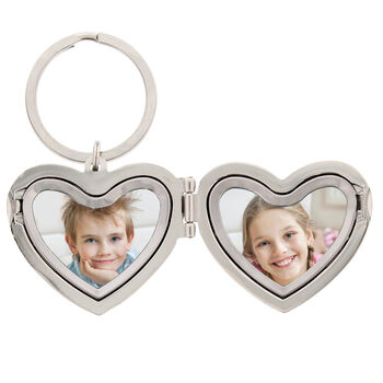 Personalised Heart Photoframe Keyring, 3 of 6