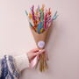 Rainbow Dried Flower Bouquet Gift, thumbnail 8 of 8