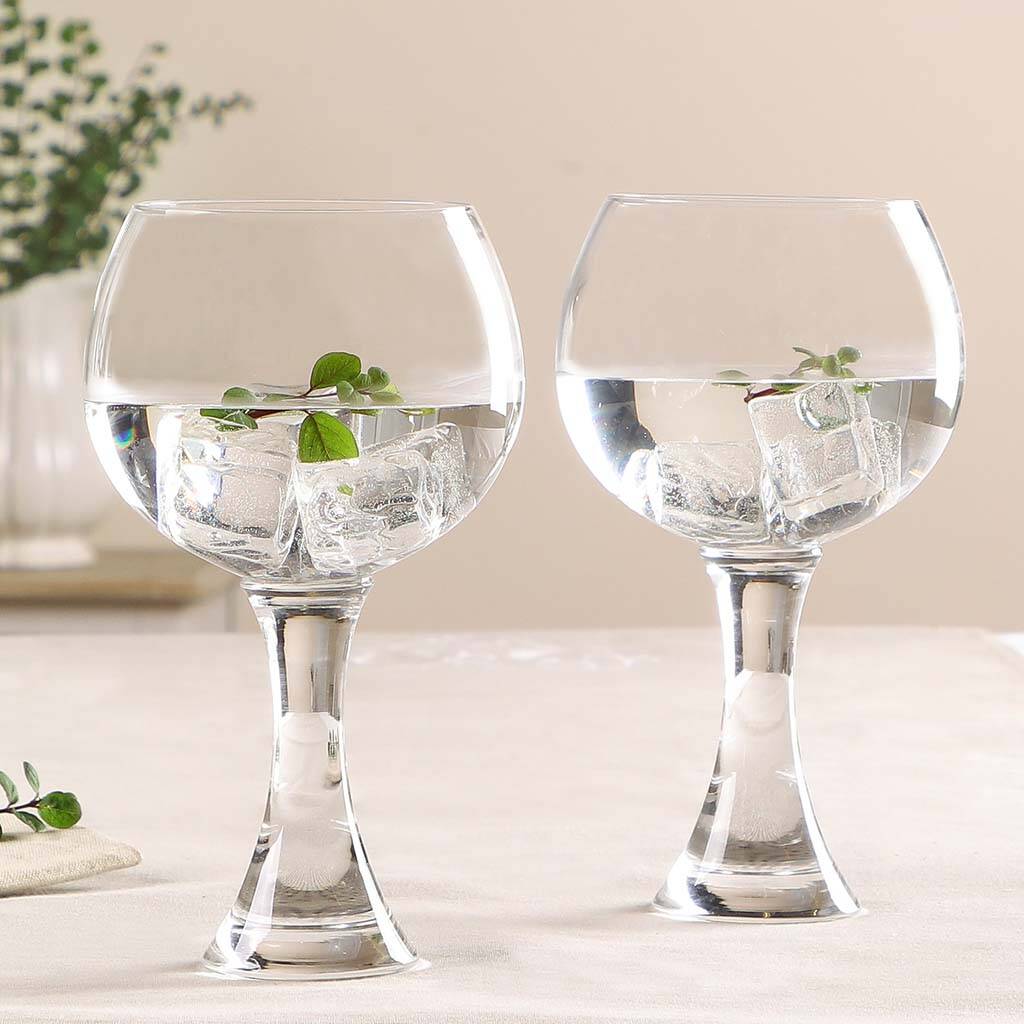 Set Of Two Luxury Contemporary Gin Glasses By Dibor | notonthehighstreet.com