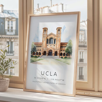 Los Angeles Ucla Landmark Travel Poster, 2 of 7