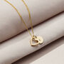 9ct Gold Heart And Tag Necklace, thumbnail 1 of 6