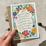 Bright And Colourful Floral Garden Save The Date Card, thumbnail 1 of 9