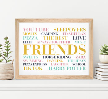 'Use Your Own Words' Personalised Typography Print, 5 of 12