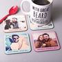 Set Of Four Personalised Photo Coasters, thumbnail 1 of 5