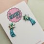 Shooting Star Glitter Drop Earrings / Make A Wish Gift For Friend, thumbnail 3 of 6